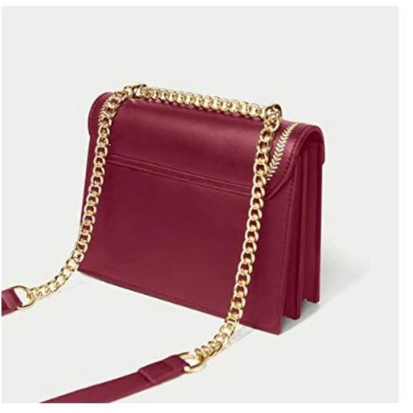 Women Small Crossbody Bag with Metal Chain - Picture 3 of 7